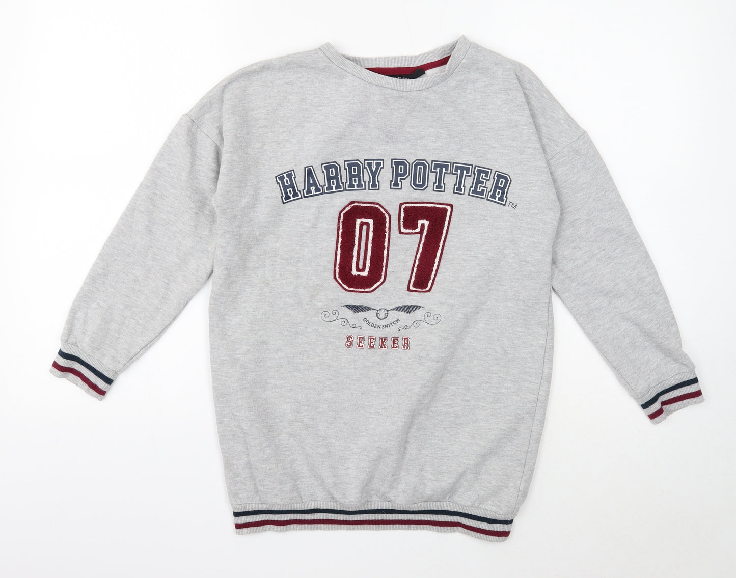 Primark Boys Grey Cotton Pullover Sweatshirt Size 12-13 Years Pullover - Harry Potter