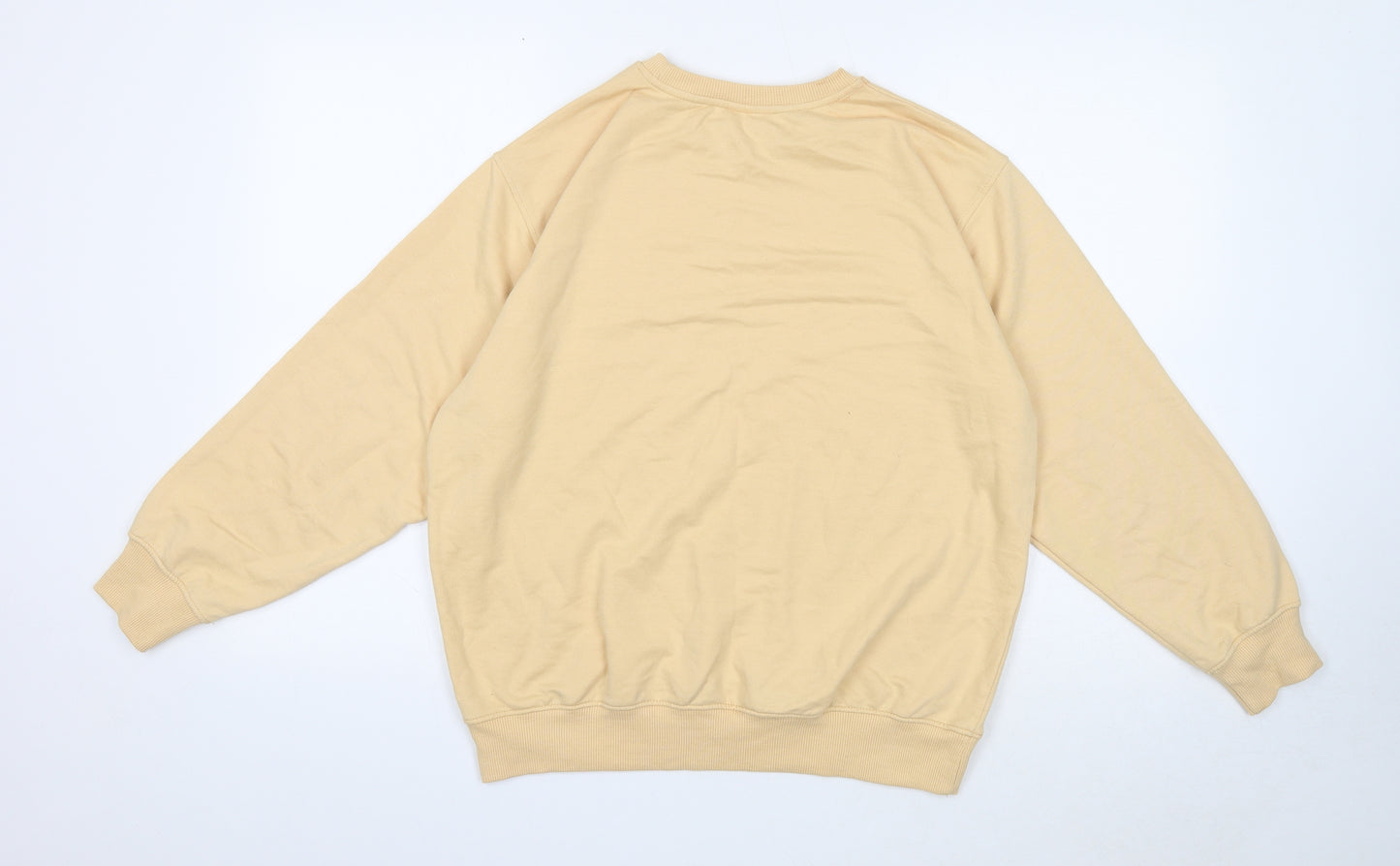 Gipsy Queen Womens Orange Cotton Pullover Sweatshirt Size S Pullover