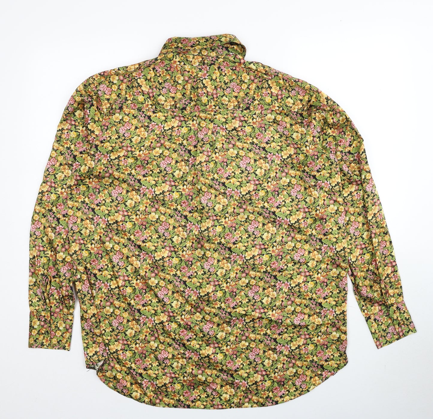 River Island Womens Multicoloured Floral Polyester Basic Button-Up Size 10 Collared