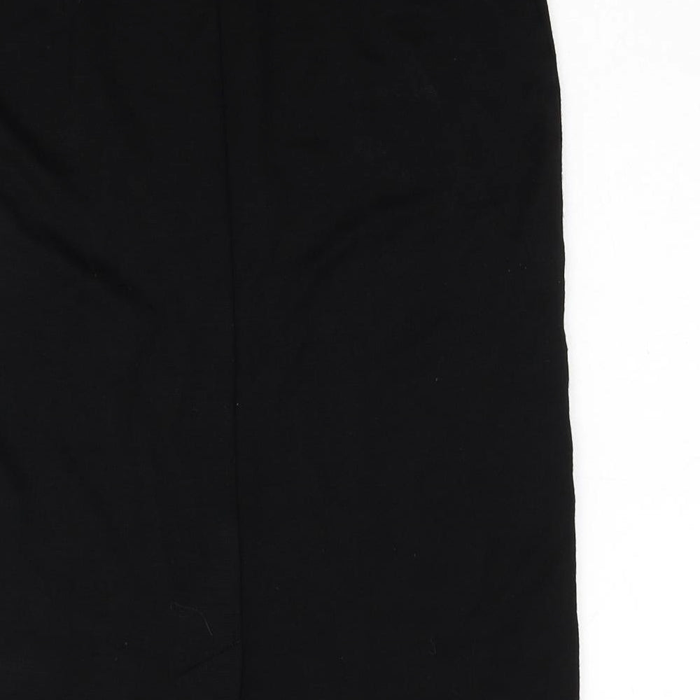 Roman Womens Black Acrylic Straight & Pencil Skirt Size 12