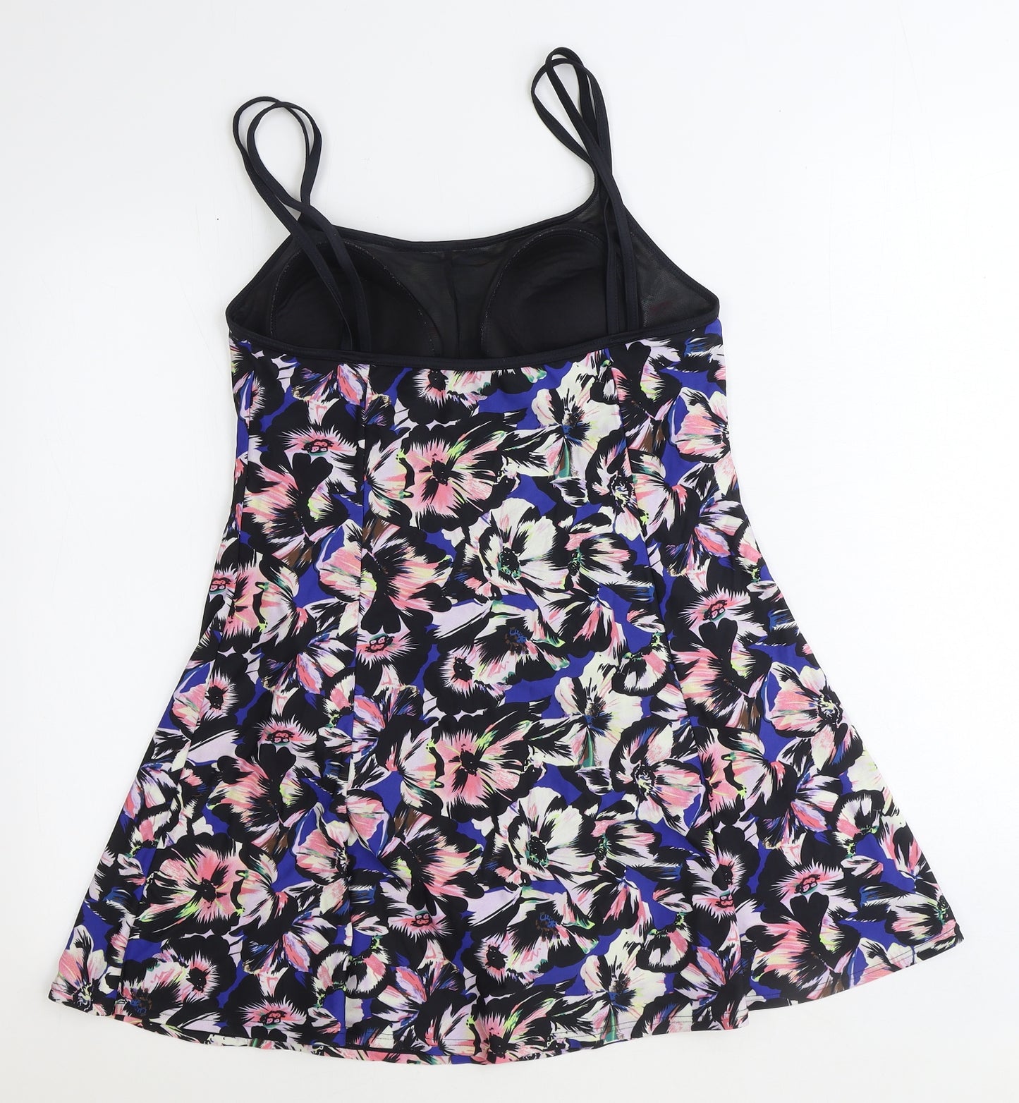 JD Williams Womens Multicoloured Geometric Nylon Swimdress Size 14