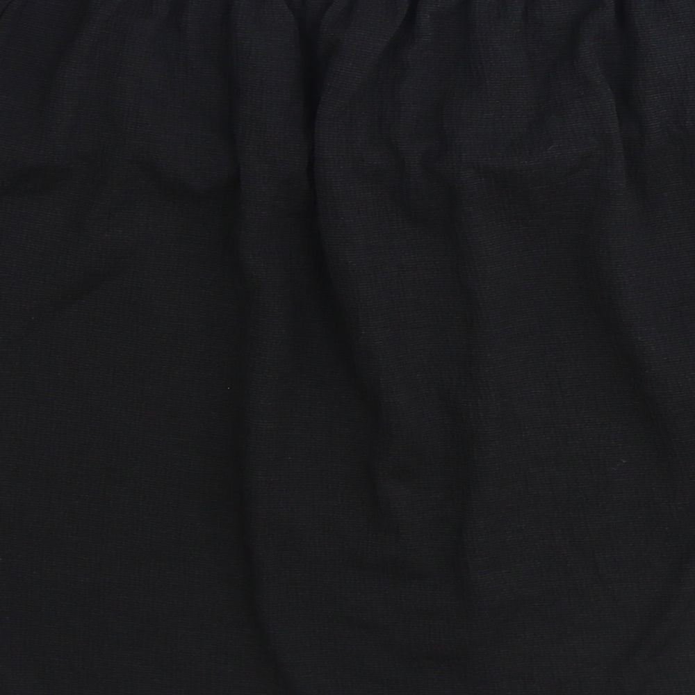 Bershka Womens Black Viscose Basic Blouse Size XS Off the Shoulder