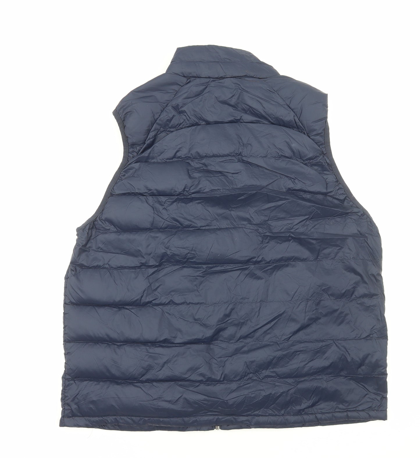 Marks and Spencer Mens Blue Gilet Jacket Size XL Zip