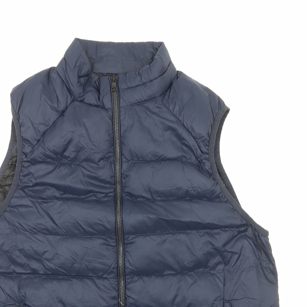 Marks and Spencer Mens Blue Gilet Jacket Size XL Zip