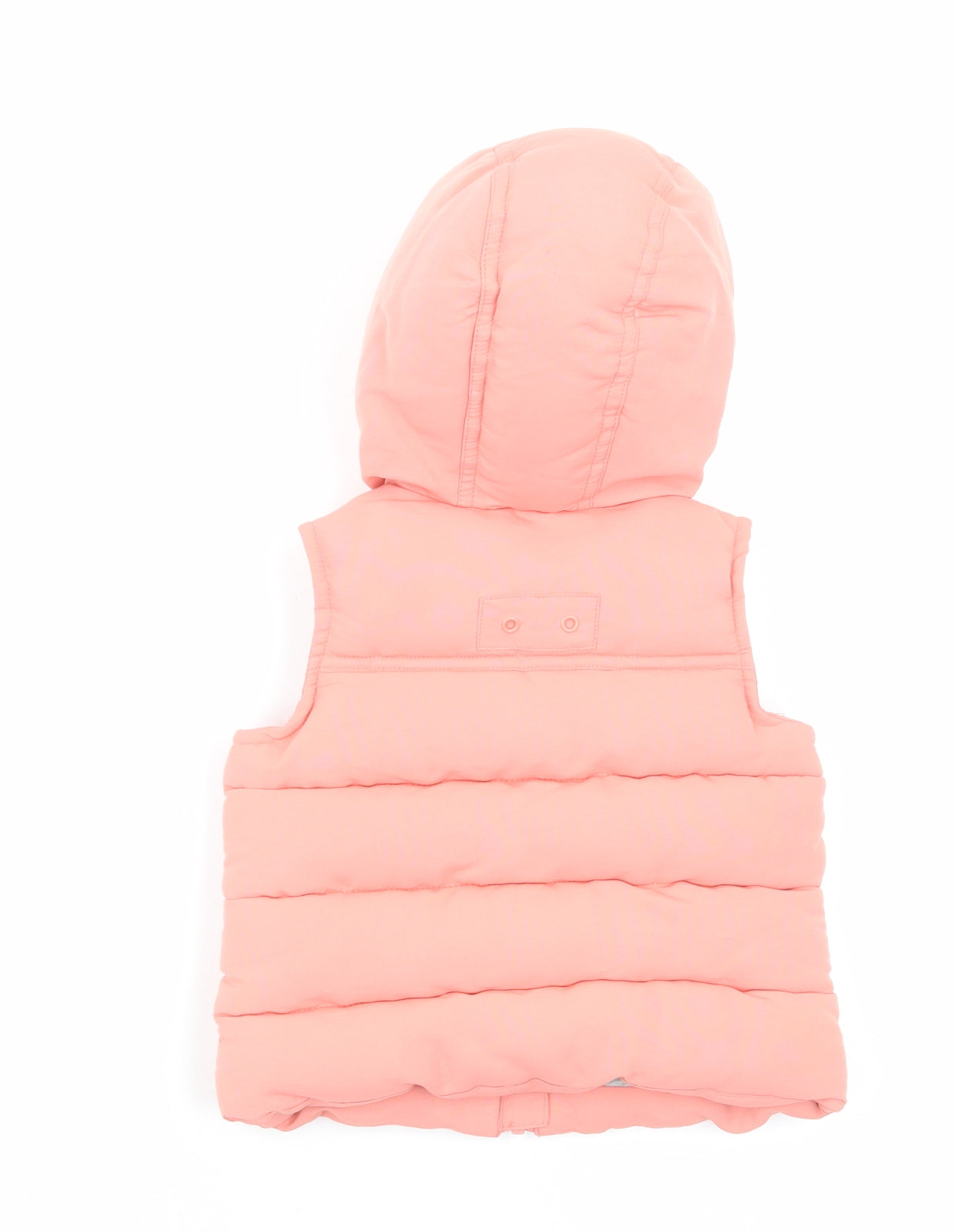 mamas & papas Girls Pink Gilet Waistcoat Size 12-18 Months Zip