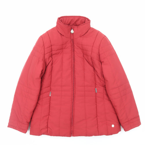 Penny Plain Womens Red Jacket Size 10 Zip
