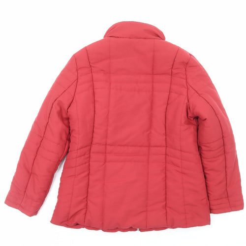 Penny Plain Womens Red Jacket Size 10 Zip