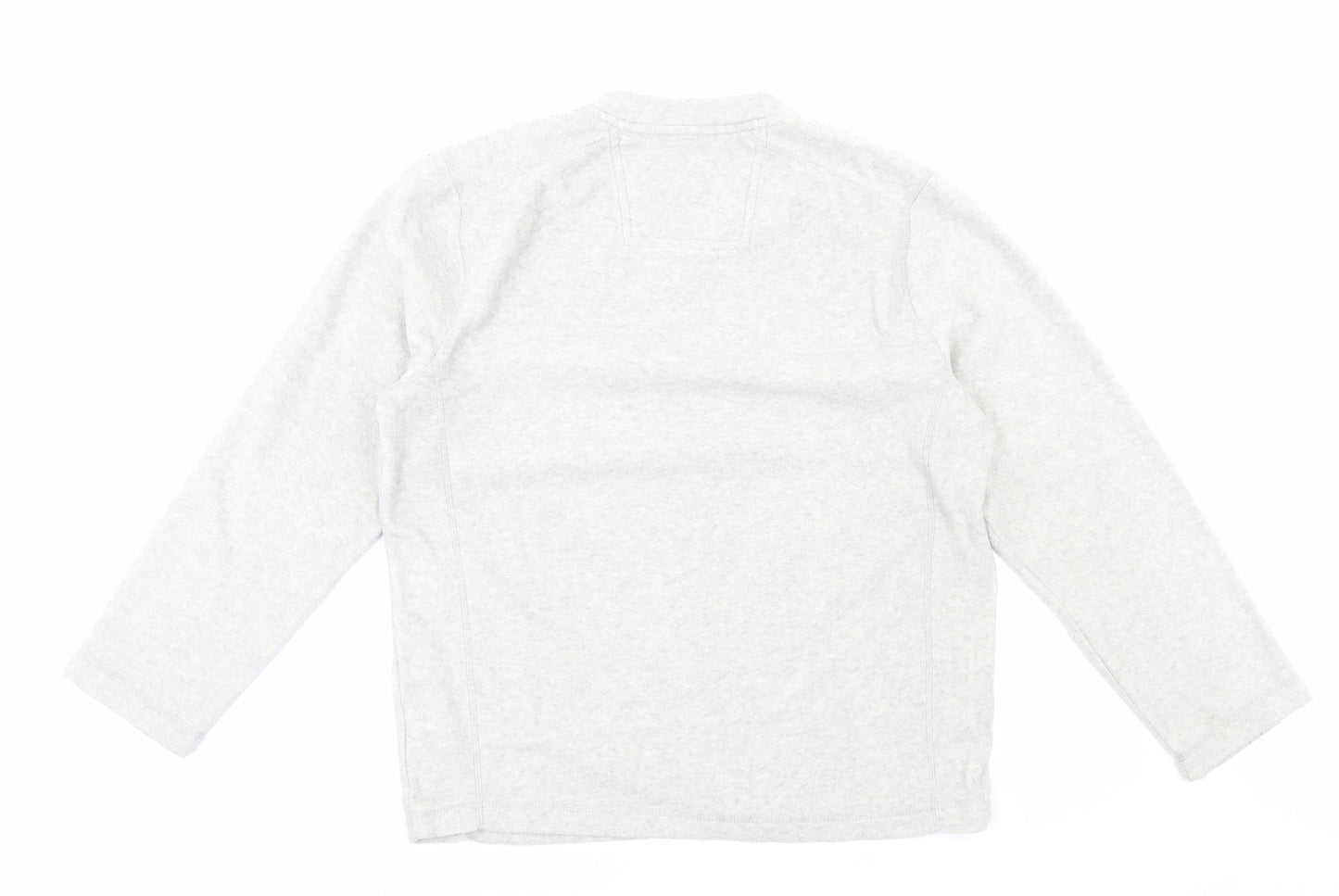 TU Mens Grey Polyester Pullover Sweatshirt Size M