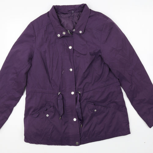 BHS Womens Purple Jacket Size 14 Zip