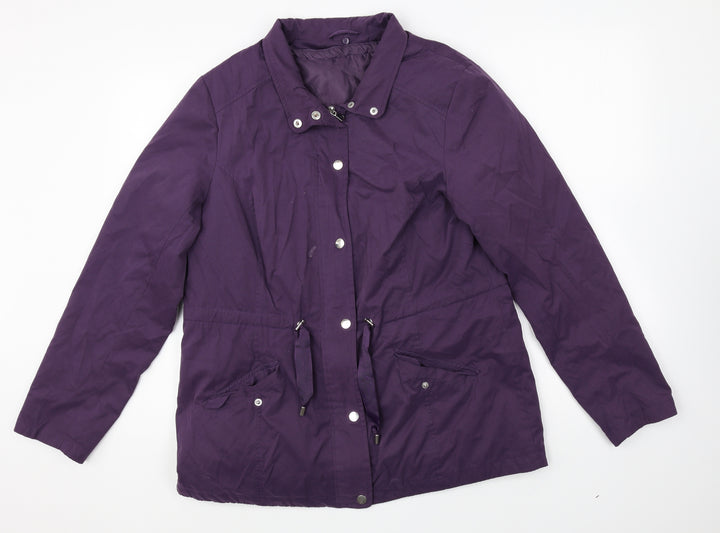 BHS Womens Purple Jacket Size 14 Zip