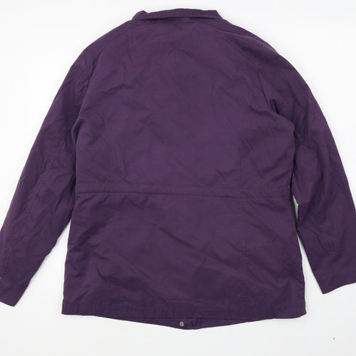 BHS Womens Purple Jacket Size 14 Zip