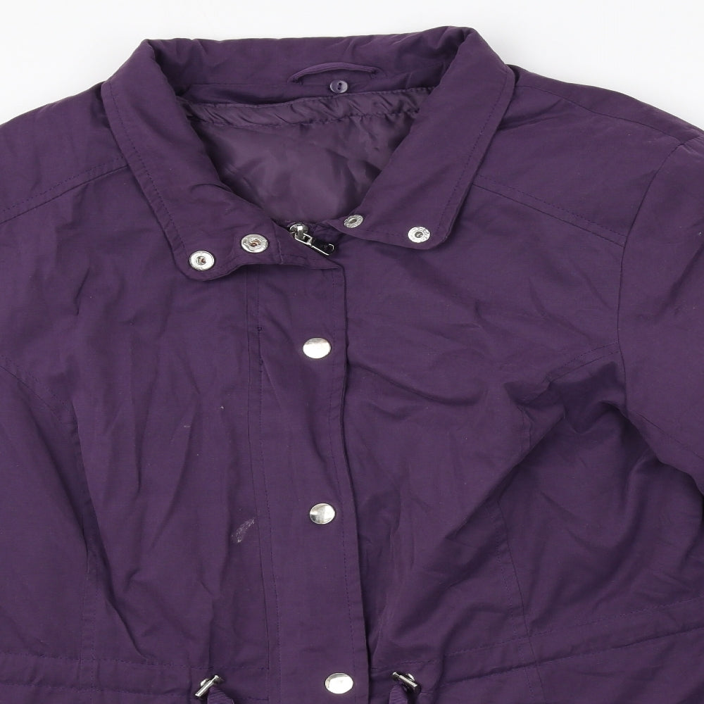 BHS Womens Purple Jacket Size 14 Zip