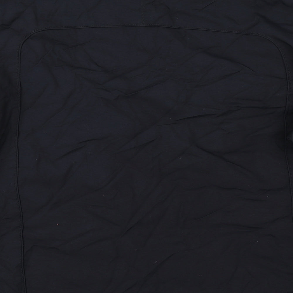 NEXT Mens Black Windbreaker Jacket Size M Zip