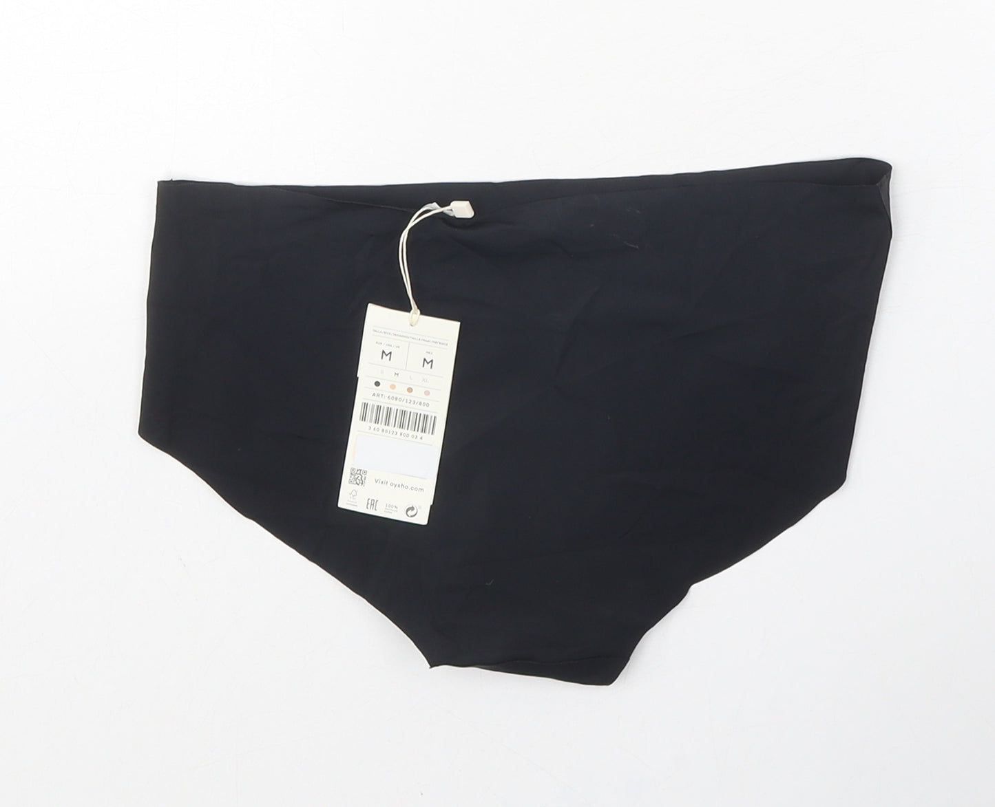 Oysho Womens Black Polyamide Swim Bottom Size M