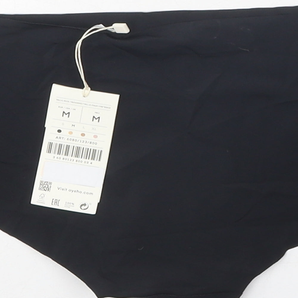 Oysho Womens Black Polyamide Swim Bottom Size M