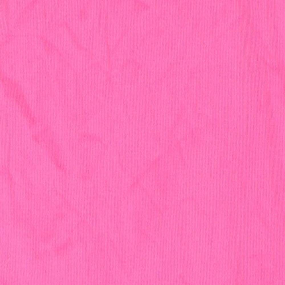 Primark Womens Pink Nylon Tank Dress Size 10 Round Neck Pullover