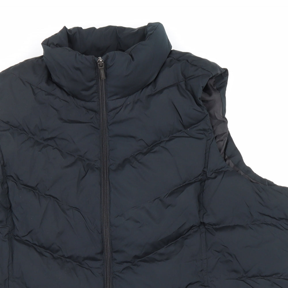 Lands' End Womens Black Gilet Jacket Size 2XL Zip