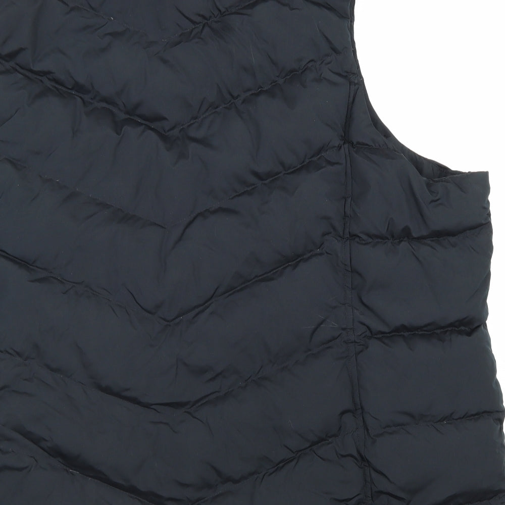 Lands' End Womens Black Gilet Jacket Size 2XL Zip