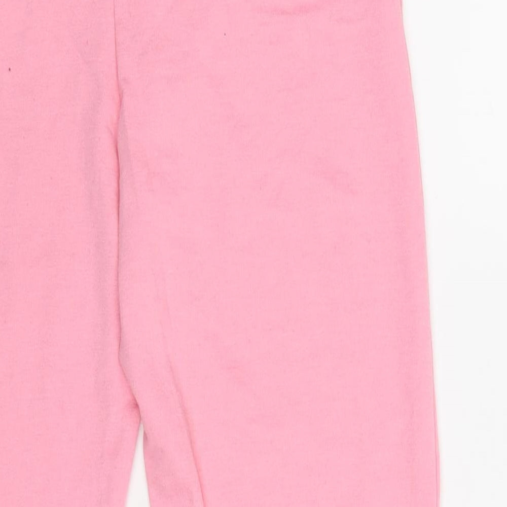 DKNY Girls Pink 100% Cotton Jogger Trousers Size L Regular