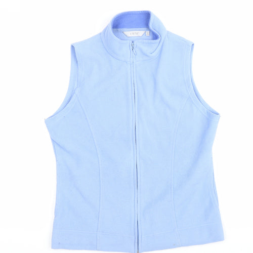 EWM Womens Blue Gilet Jacket Size S Zip