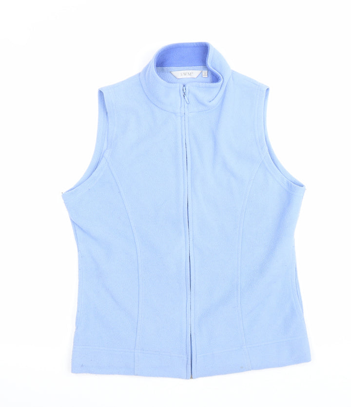 EWM Womens Blue Gilet Jacket Size S Zip