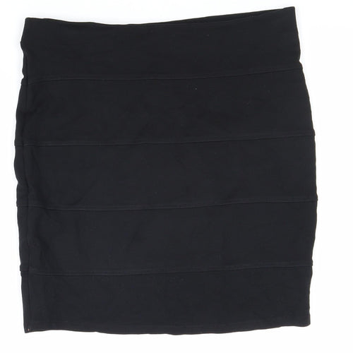 Marks and Spencer Womens Black Polyester Bandage Skirt Size 10