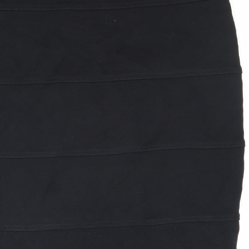 Marks and Spencer Womens Black Polyester Bandage Skirt Size 10