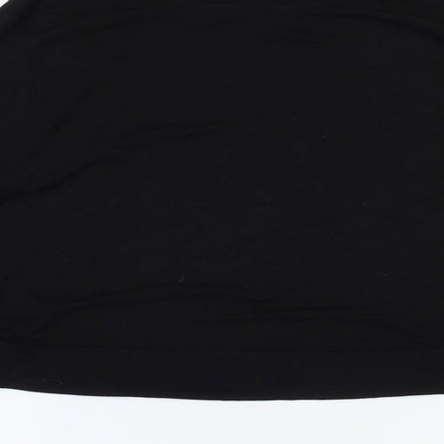 Marks and Spencer Womens Black V-Neck Viscose Cardigan Jumper Size 12
