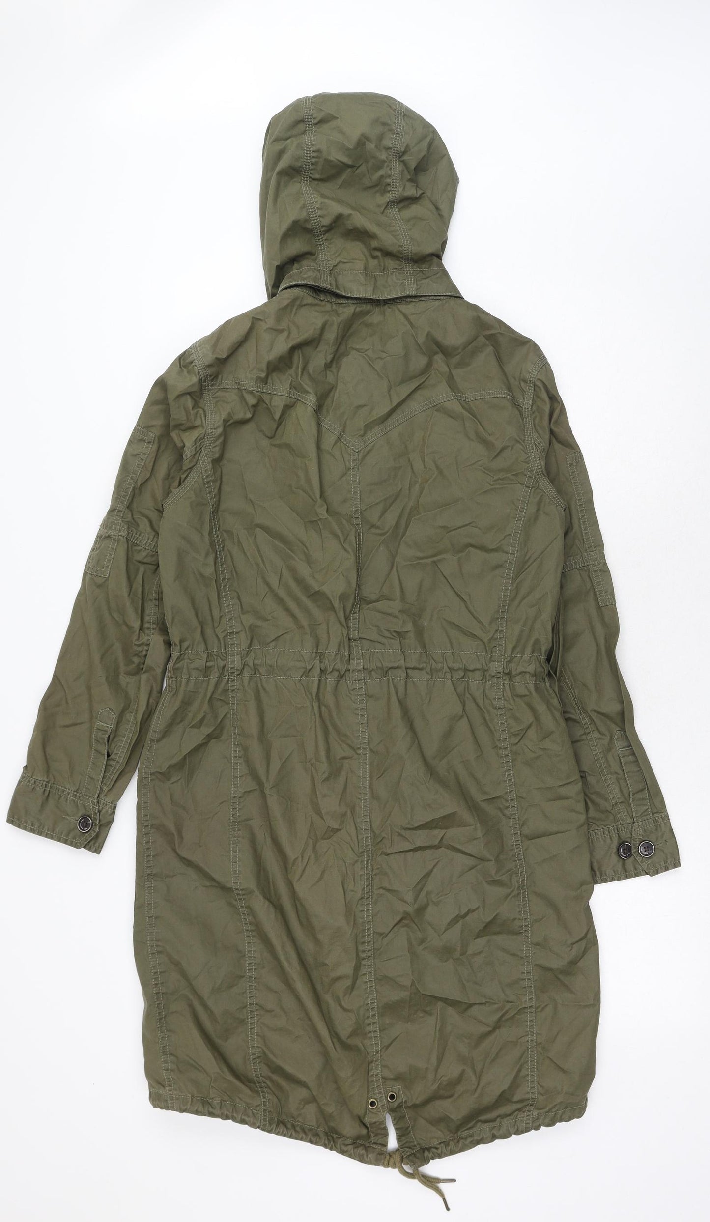 Levi's Mens Green Rain Coat Coat Size S Zip