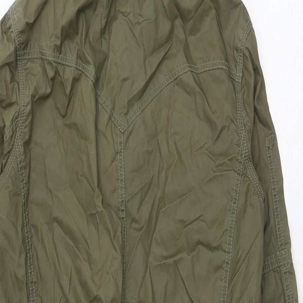 Levi's Mens Green Rain Coat Coat Size S Zip