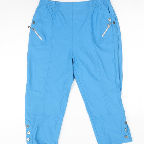 Preworn Mens Blue Viscose Sweatpants Trousers Size 30 in Regular Zip