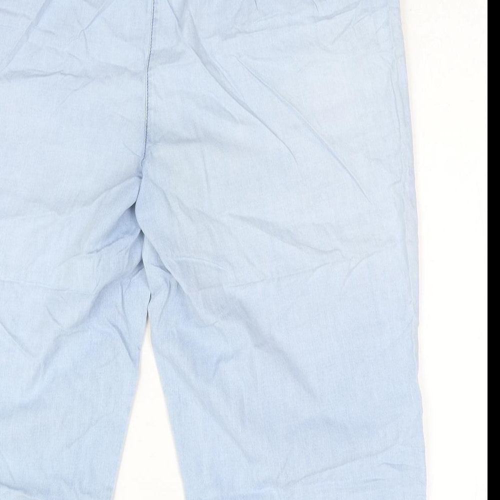 Bonmarche Womens Blue Polyester Cropped Jeans Size 18 Regular