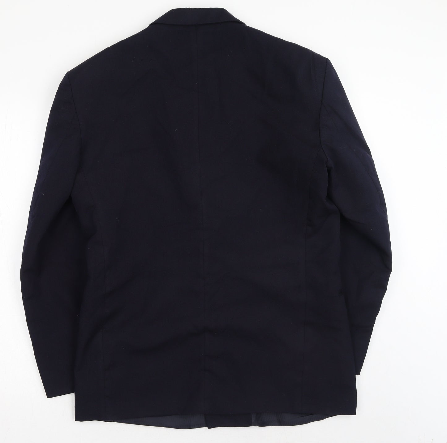 Classic Apparel Mens Blue Polyester Jacket Blazer Size 40