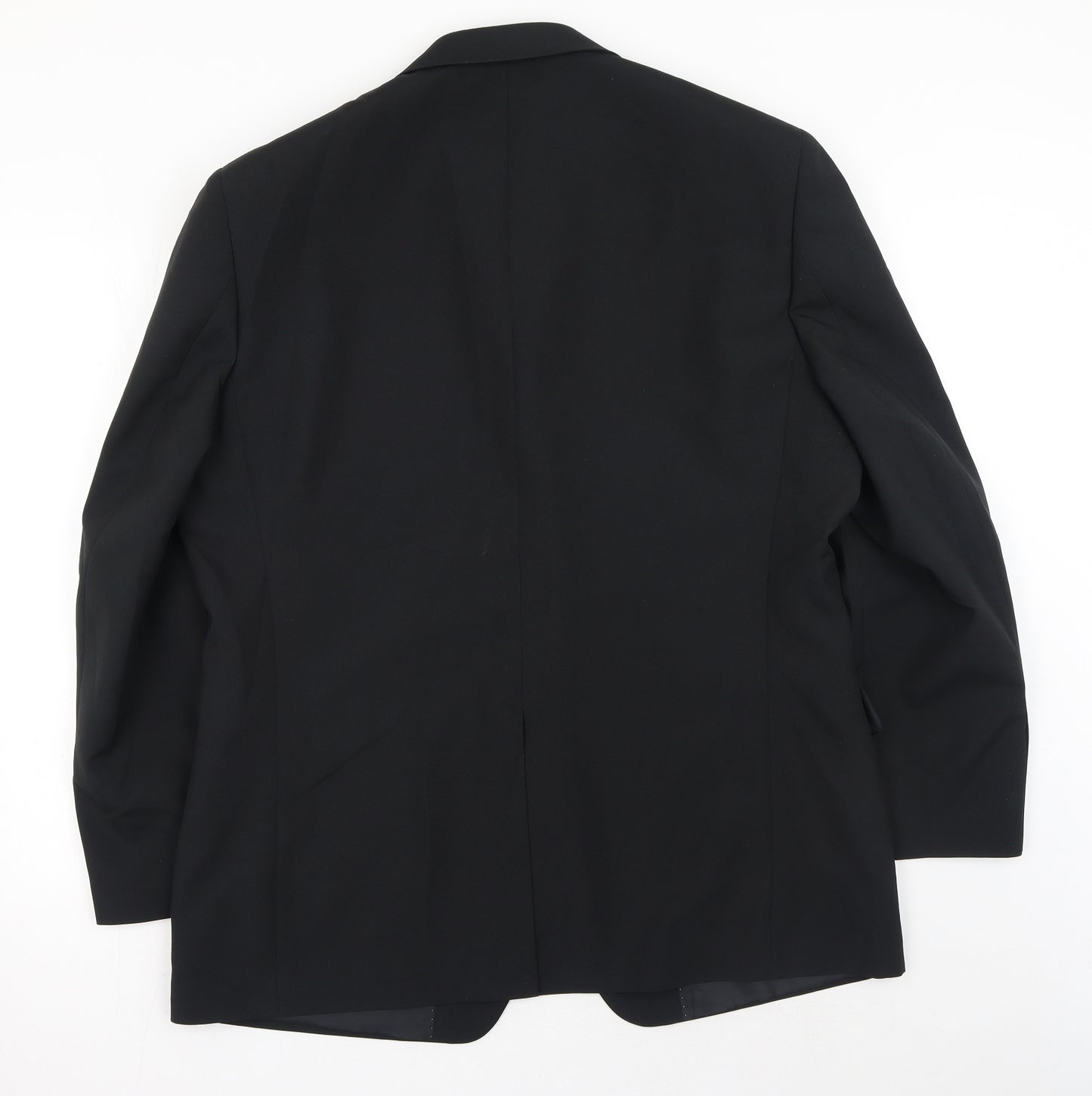Greenwoods Mens Black Polyester Jacket Blazer Size 44