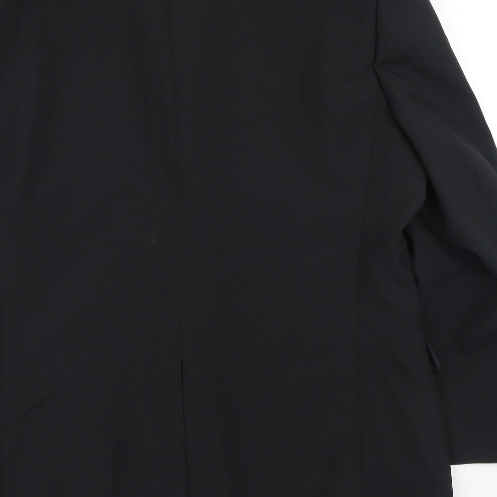 Greenwoods Mens Black Polyester Jacket Blazer Size 44