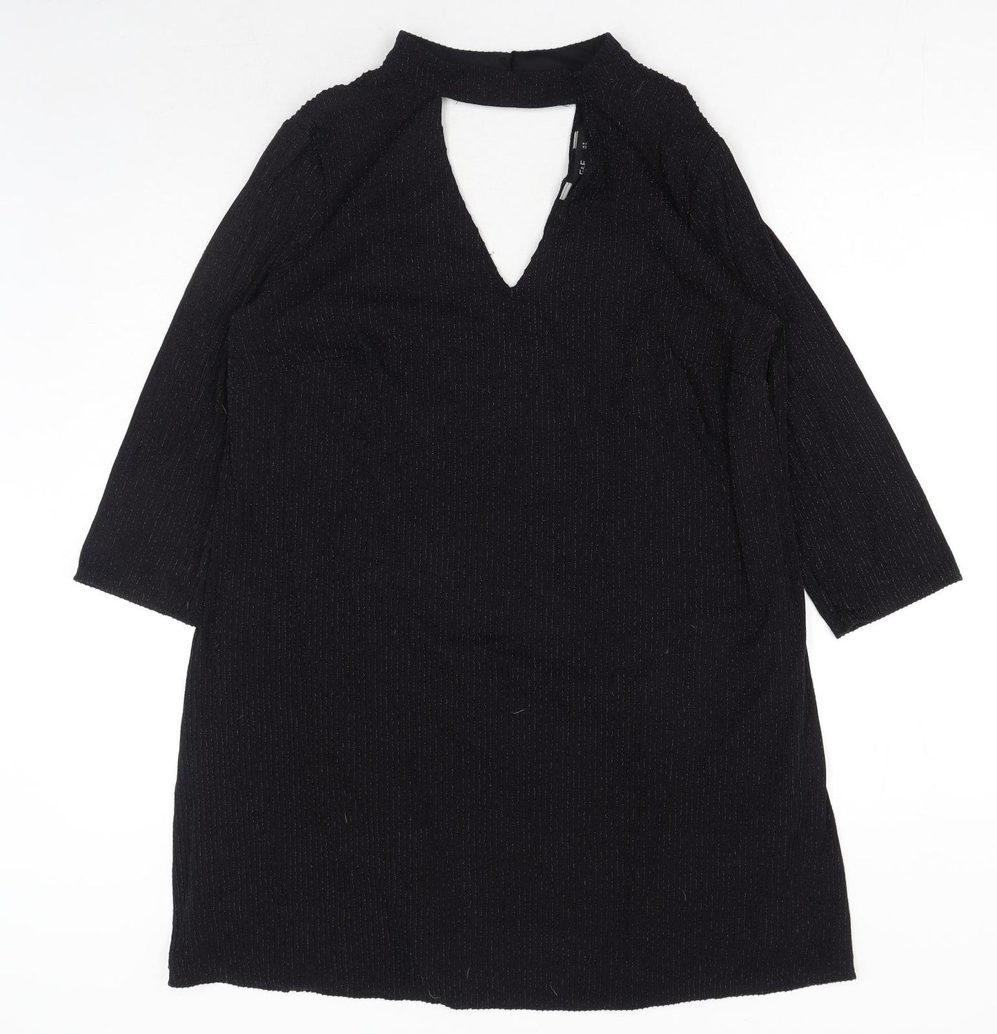 F&F Womens Black Polyester A-Line Size 18 Halter Pullover