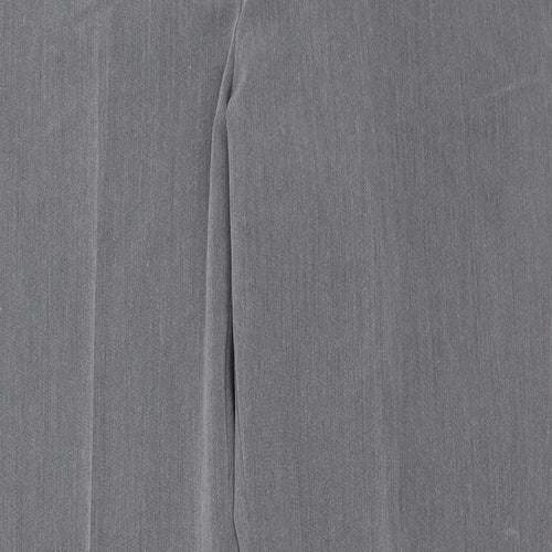 Dorothy Perkins Womens Grey Polyester Carrot Trousers Size 8 Regular Hook & Eye