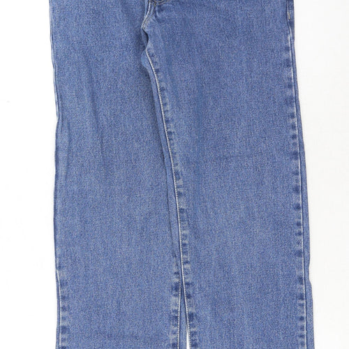 Blue Circle Mens Blue Cotton Straight Jeans Size 28 in Regular Button