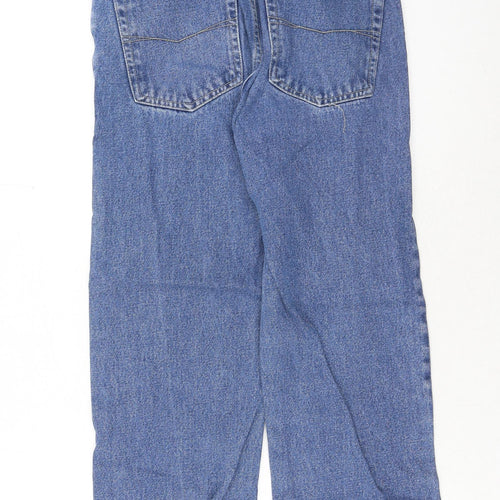 Blue Circle Mens Blue Cotton Straight Jeans Size 28 in Regular Button