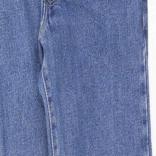 Blue Circle Mens Blue Cotton Straight Jeans Size 28 in Regular Button