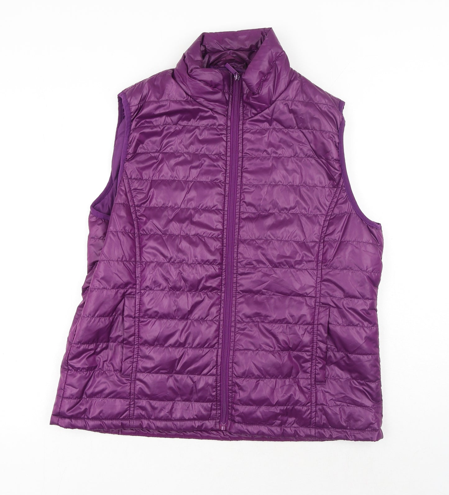 Atlas Womens Purple Gilet Jacket Size 16 Zip