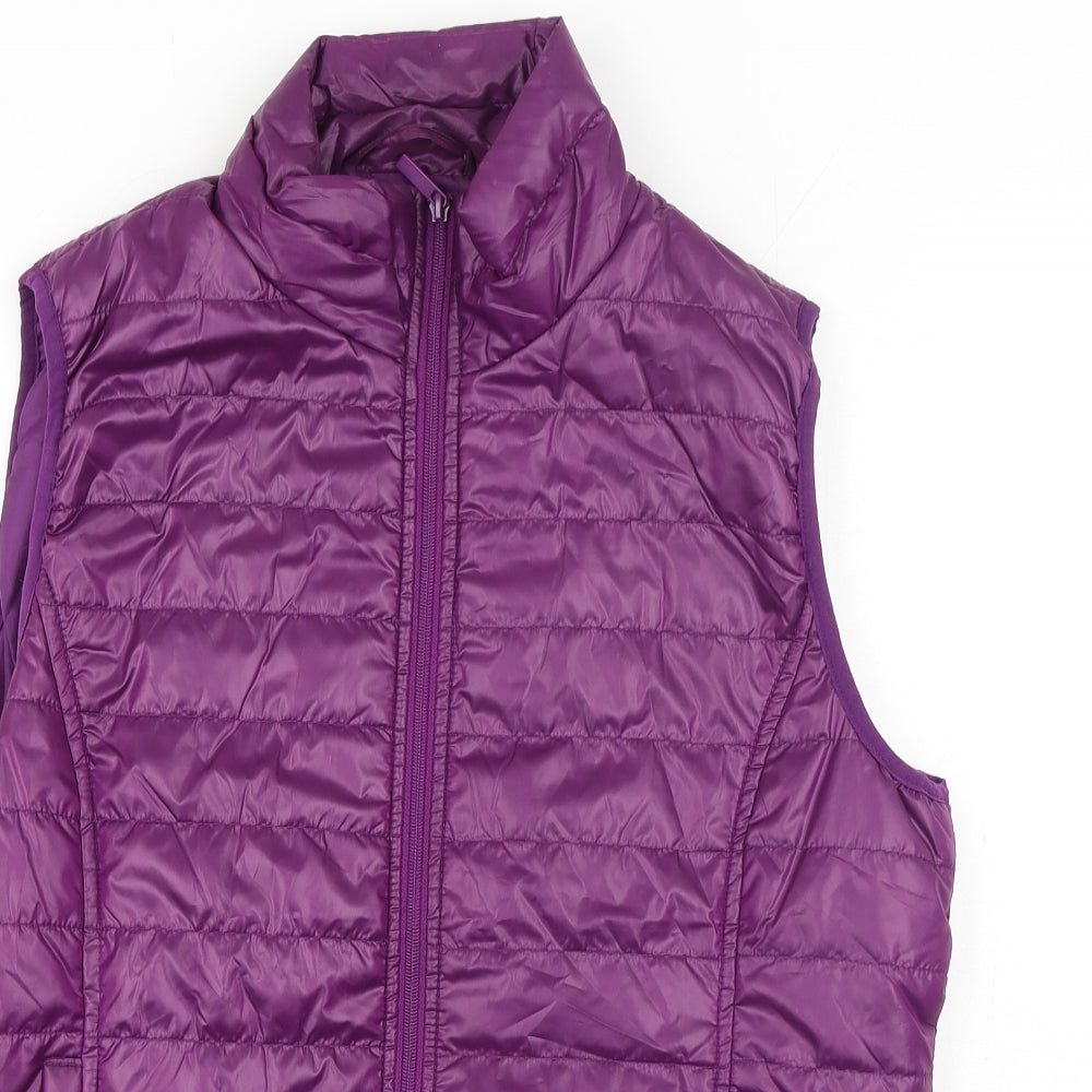 Atlas Womens Purple Gilet Jacket Size 16 Zip