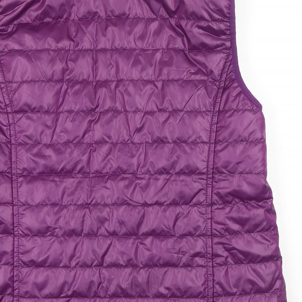 Atlas Womens Purple Gilet Jacket Size 16 Zip