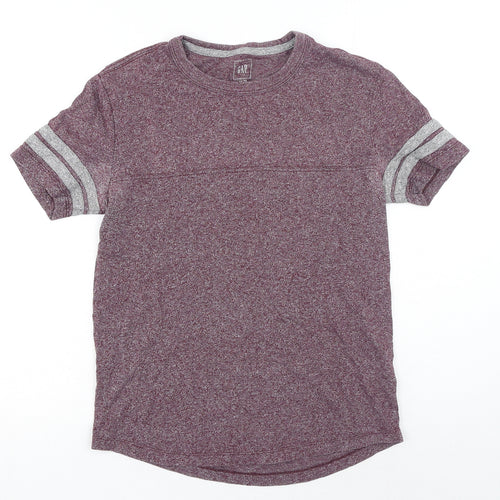 Gap Mens Red Cotton T-Shirt Size S Round Neck