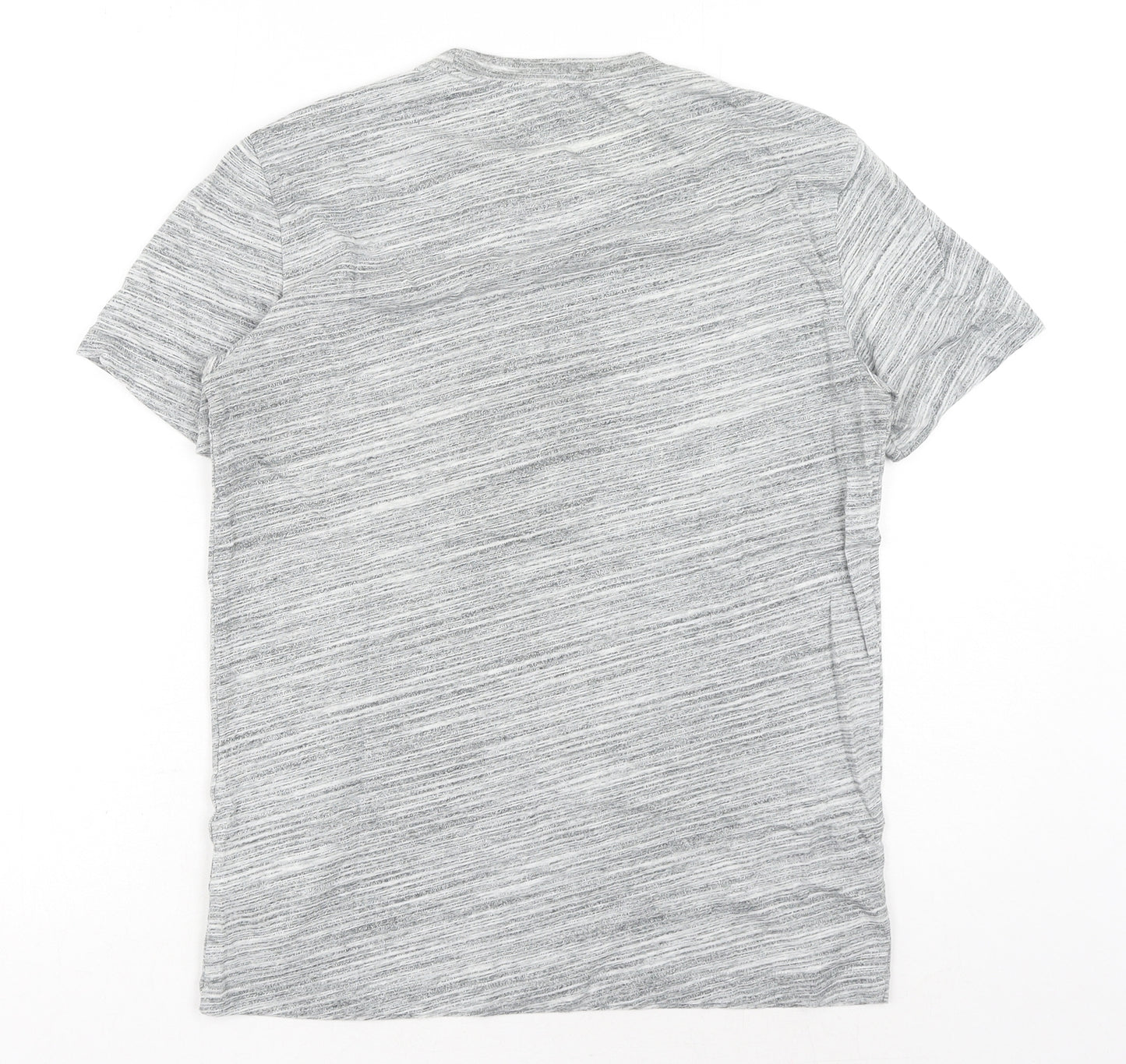 Gap Mens Grey Cotton T-Shirt Size XS Round Neck