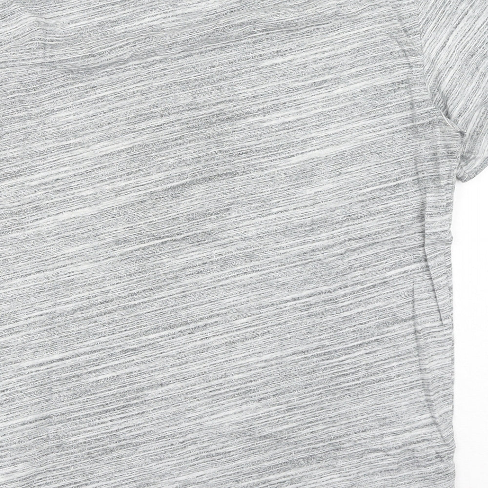 Gap Mens Grey Cotton T-Shirt Size XS Round Neck