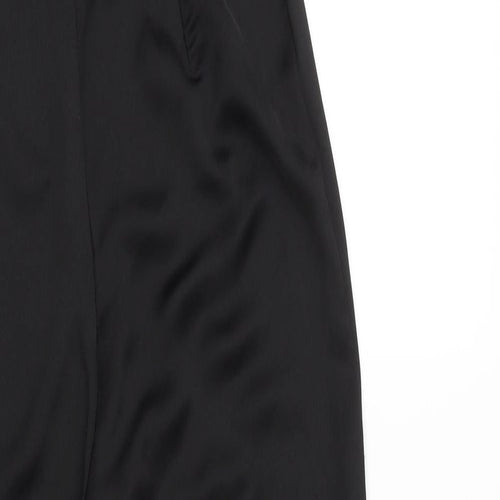 Missguided Womens Black Polyester Jumpsuit One-Piece Size 6 L31 in Zip