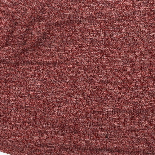 Sparkle & Fade Womens Orange Boat Neck Acrylic Pullover Jumper Size M