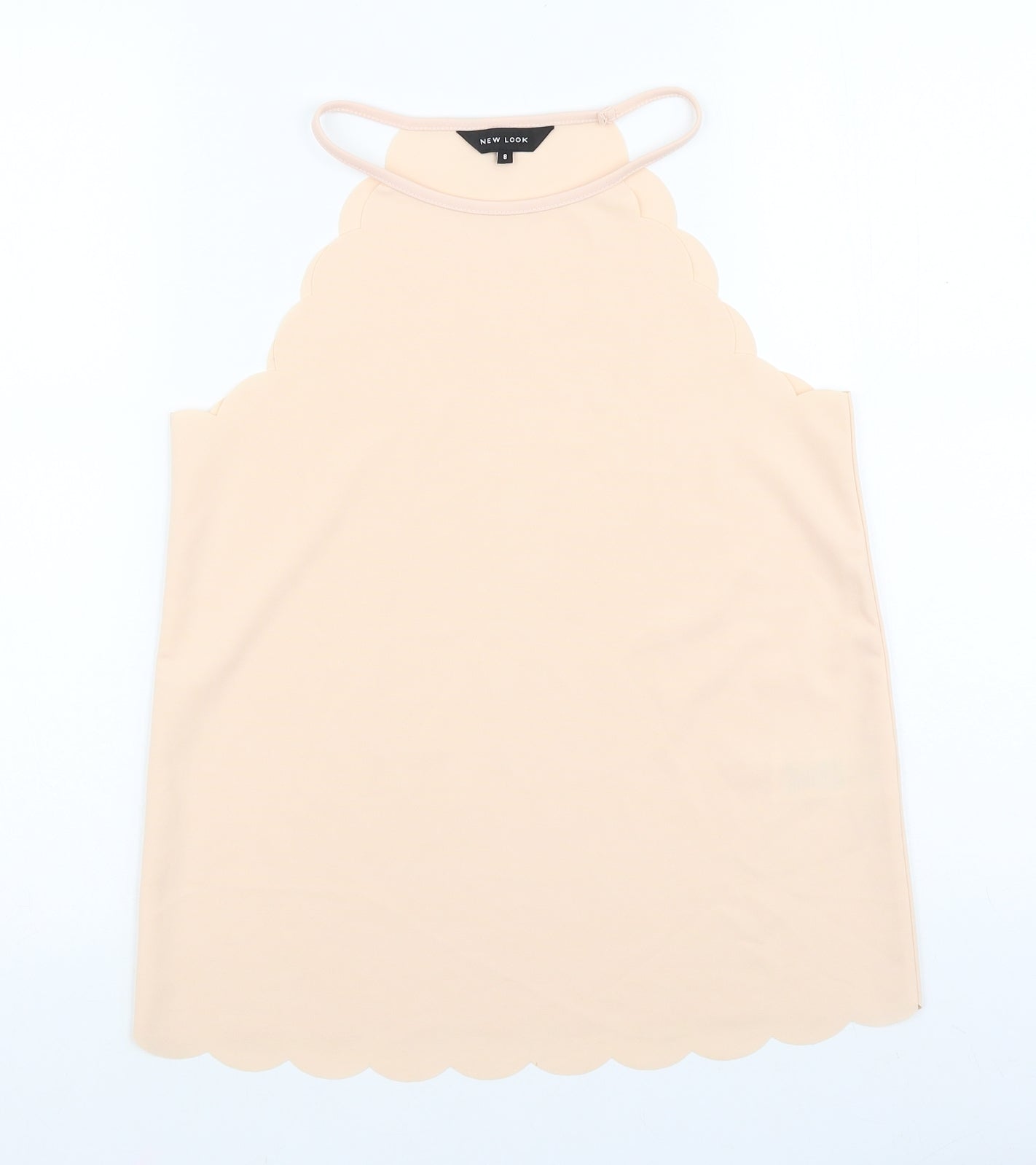 New Look Womens Pink Viscose Basic Tank Size 8 Halter
