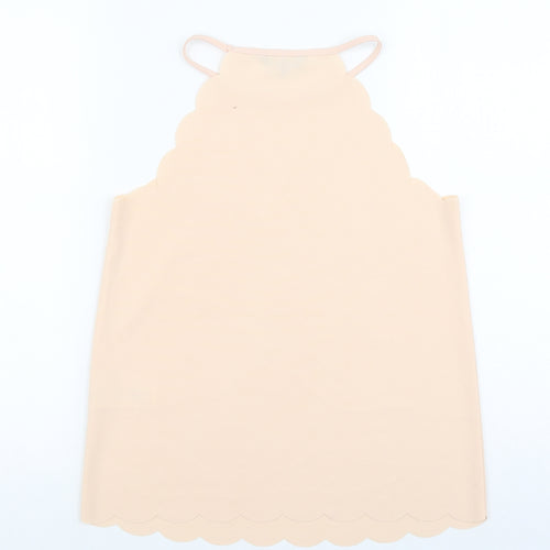 New Look Womens Pink Viscose Basic Tank Size 8 Halter